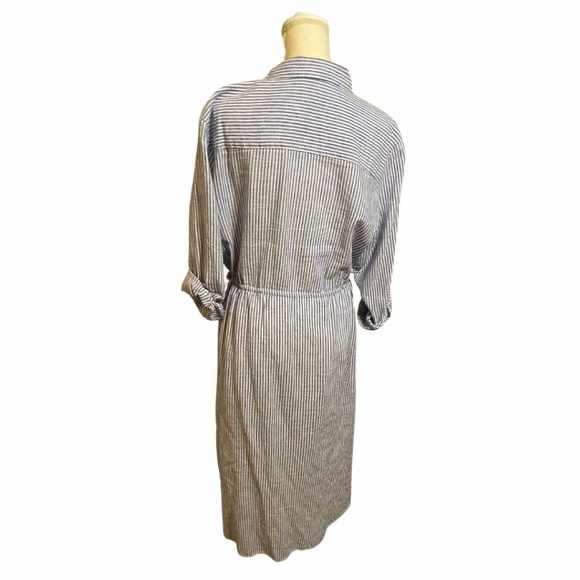 H&M LINEN-BLEND SHIRT DRESS - Picture 5 of 8